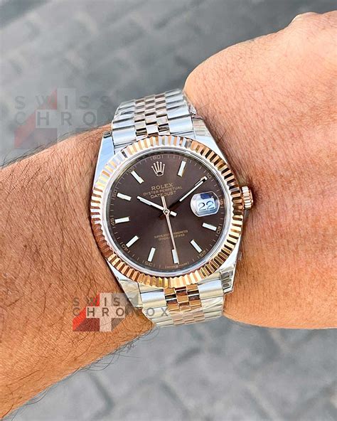 rolex daydate chocolate|rolex datejust 41 price.